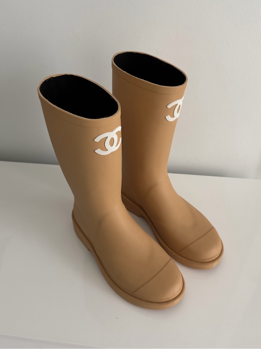 Chanel Logo Rain Boots - Picture 3 of 4